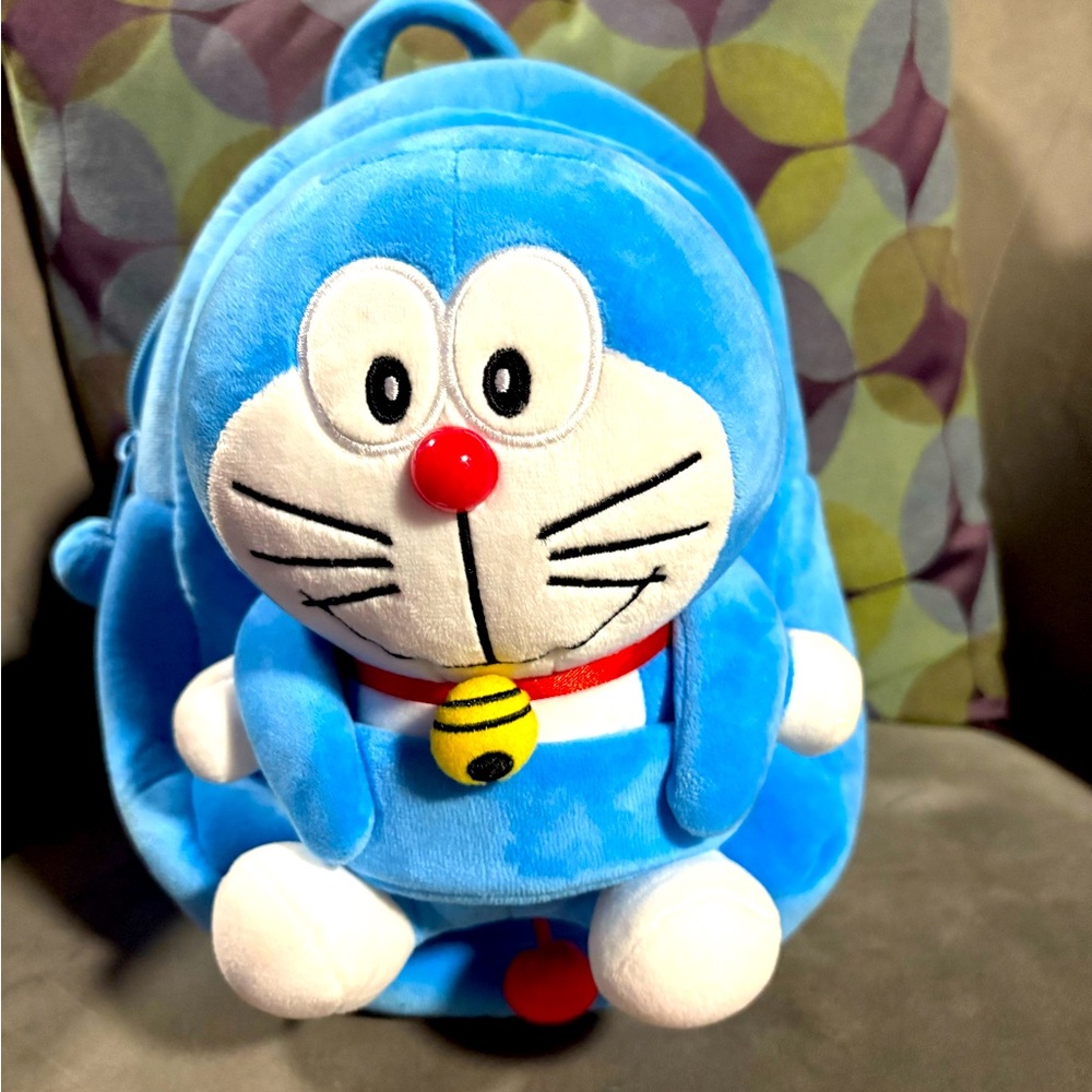 Blue Cartoon Character Backpack